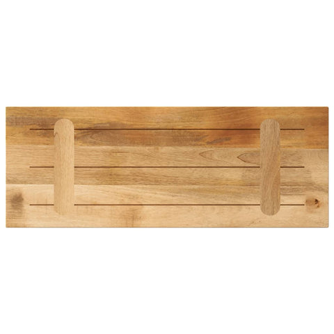 vidaXL Table Top 70x30x2.5 cm Rectangular Solid Wood Rough Mango