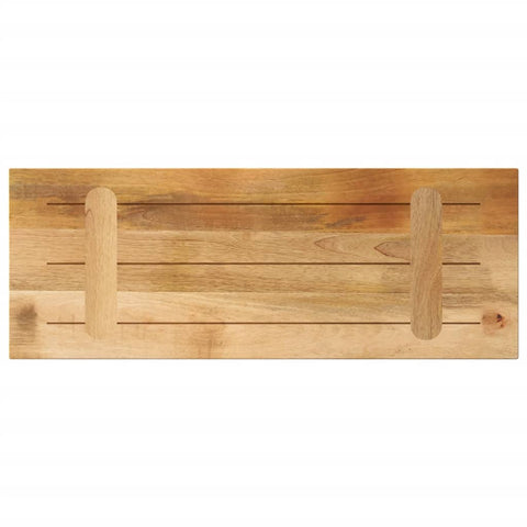 vidaXL Table Top 80x30x2.5 cm Rectangular Solid Wood Rough Mango