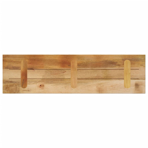 vidaXL Table Top 110x30x2.5 cm Rectangular Solid Wood Rough Mango
