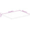 vidaXL Table Top 90x80x2.5 cm Rectangular Solid Wood Rough Mango