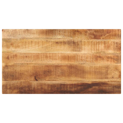 vidaXL Table Top 100x50x3.8 cm Rectangular Solid Wood Rough Mango
