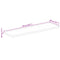 vidaXL Table Top 110x50x3.8 cm Rectangular Solid Wood Mango