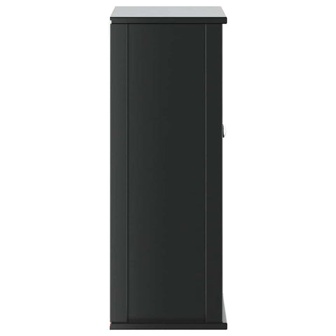 vidaXL Bathroom Wall Cabinet BERG Black 69.5x27x71.5 cm Solid Wood