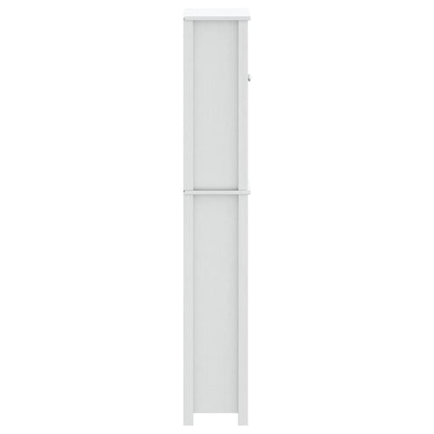 vidaXL Over-the-Toilet Storage BERG White 60x27x164.5 cm Solid Wood