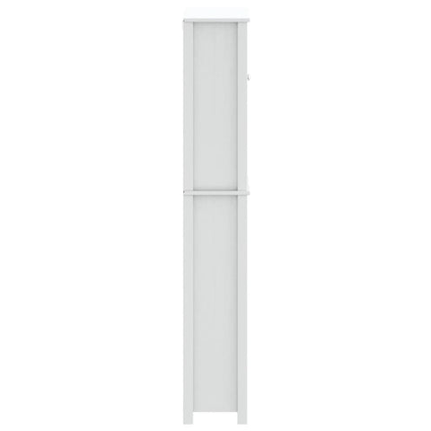 vidaXL Washing Machine Cabinet BERG White 76x27x164.5 cm Solid Wood