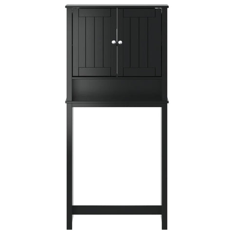 vidaXL Washing Machine Cabinet BERG Black 76x27x164.5 cm Solid Wood