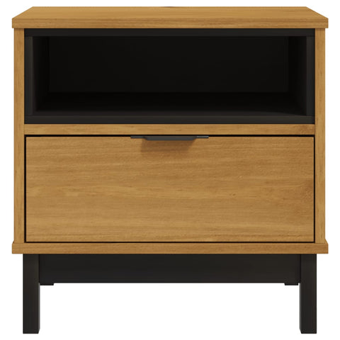 vidaXL Side Table FLAM 50x50x50 cm Solid Wood Pine