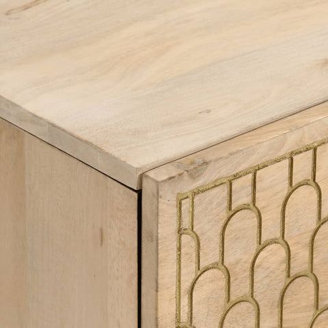 vidaXL Bedside Cabinet 40x33x46 cm Solid Wood Mango