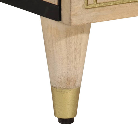 vidaXL Bedside Cabinet 40x33x46 cm Solid Wood Mango