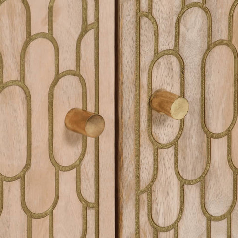 vidaXL Side Cabinet 60x33x75 cm Solid Wood Mango