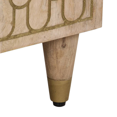 vidaXL Side Cabinet 60x33x75 cm Solid Wood Mango