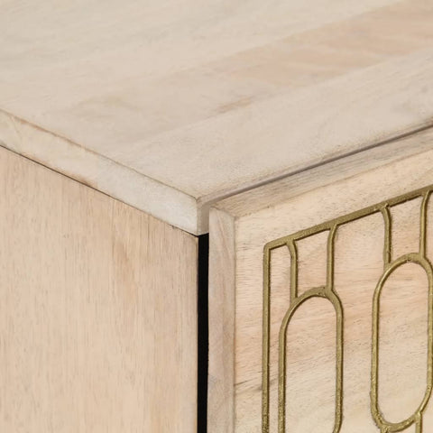 vidaXL Bedside Cabinet 50x33x60 cm Solid Wood Mango
