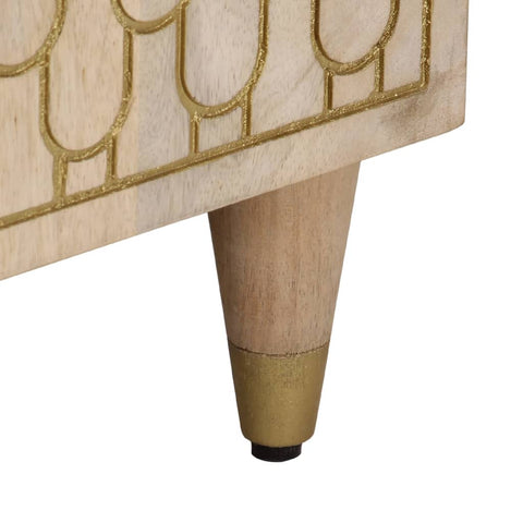 vidaXL Bedside Cabinet 50x33x60 cm Solid Wood Mango