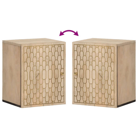vidaXL Bathroom Wall Cabinet 38x33x48 cm Solid Wood Mango