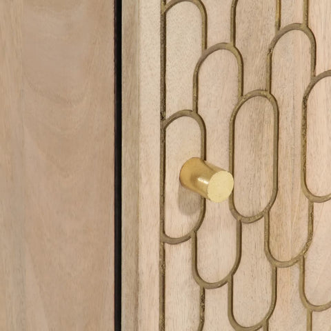 vidaXL Bathroom Wall Cabinet 38x33x48 cm Solid Wood Mango