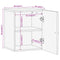 vidaXL Bathroom Wall Cabinet 38x33x48 cm Solid Wood Mango