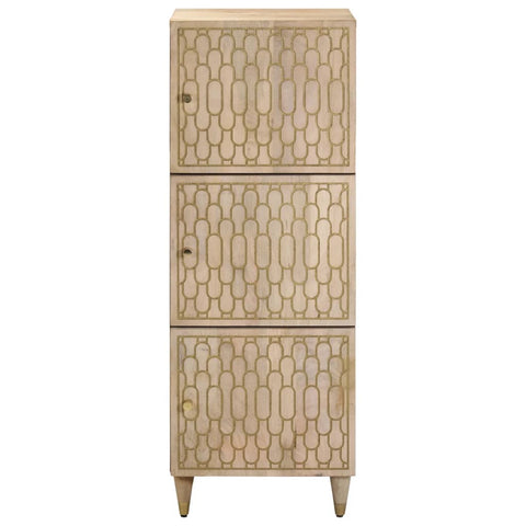 vidaXL Highboard 40x33x110 cm Solid Wood Mango
