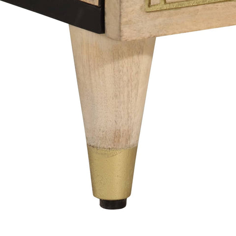 vidaXL Highboard 40x33x110 cm Solid Wood Mango