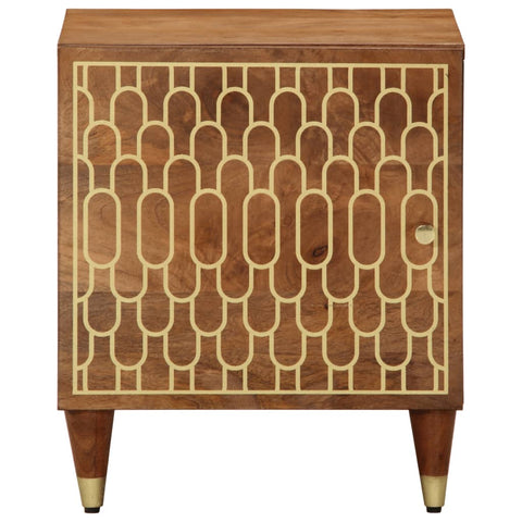 vidaXL Bedside Cabinet 40x33x46 cm Solid Wood Mango