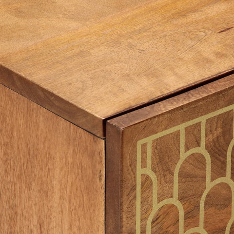 vidaXL Bedside Cabinet 40x33x46 cm Solid Wood Mango