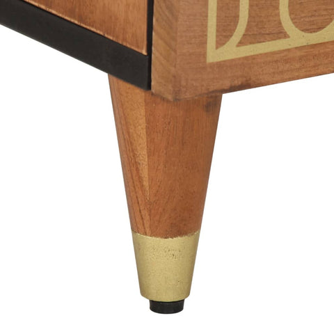 vidaXL Bedside Cabinet 40x33x46 cm Solid Wood Mango