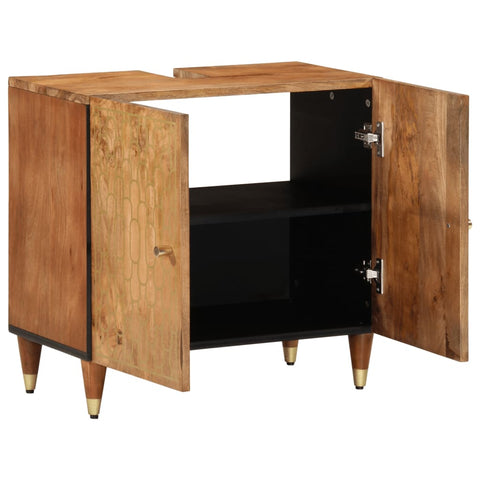 vidaXL Bathroom Sink Cabinet 62x33x58 cm Solid Wood Mango