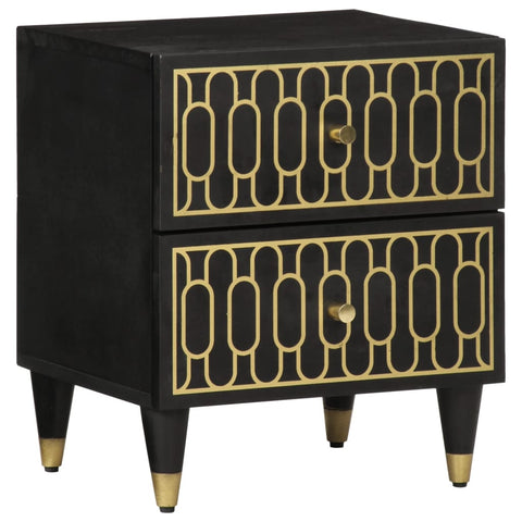 vidaXL Bedside Cabinet 40x33x46 cm Solid Wood Mango