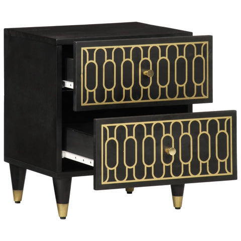 vidaXL Bedside Cabinet 40x33x46 cm Solid Wood Mango