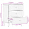 vidaXL Bedside Cabinet 50x33x60 cm Solid Wood Mango
