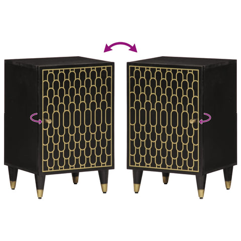 vidaXL Bathroom Cabinet 38x33x58 cm Solid Wood Mango