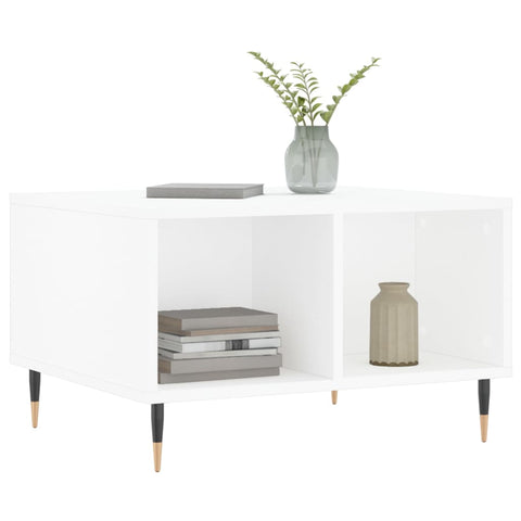 vidaXL Coffee Table White 60x50x36.5 cm Engineered Wood