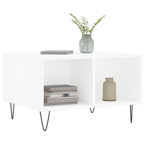 vidaXL Coffee Table White 60x50x36.5 cm Engineered Wood