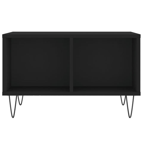 vidaXL Coffee Table Black 60x50x36.5 cm Engineered Wood