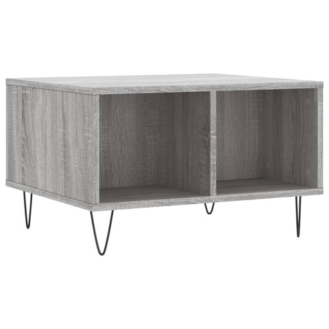 vidaXL Coffee Table Grey Sonoma 60x50x36.5 cm Engineered Wood