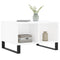 vidaXL Coffee Table White 60x50x36.5 cm Engineered Wood