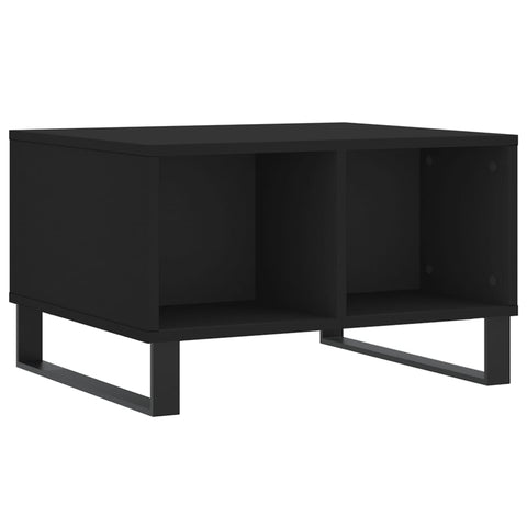 vidaXL Coffee Table Black 60x50x36.5 cm Engineered Wood