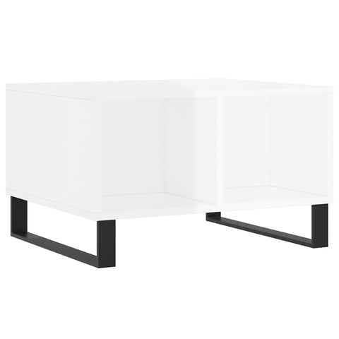 vidaXL Coffee Table High Gloss White 60x50x36.5 cm Engineered Wood