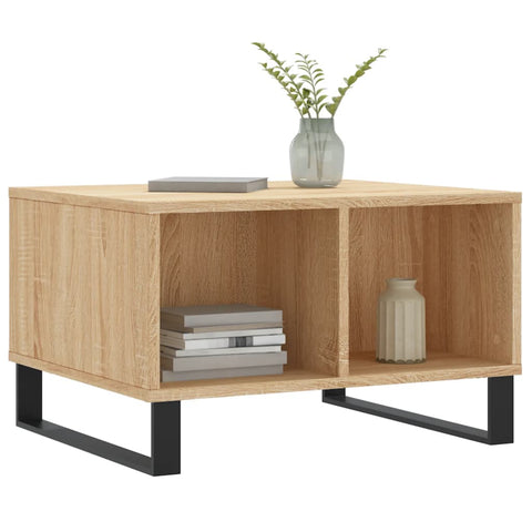 vidaXL Coffee Table Sonoma Oak 60x50x36.5 cm Engineered Wood