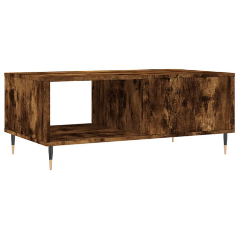 vidaXL Coffee Table Smoked Oak 90x50x36.5 cm Engineered Wood
