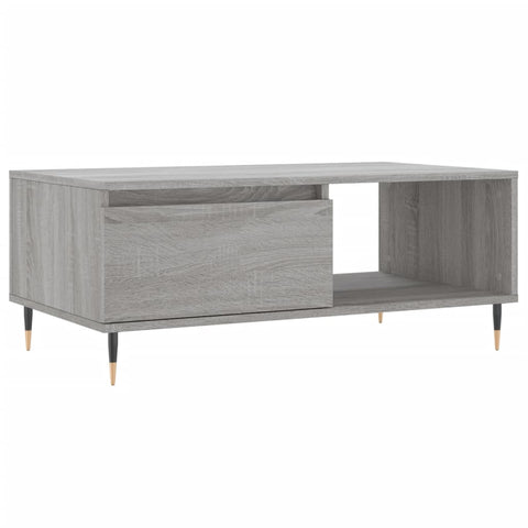vidaXL Coffee Table Grey Sonoma 90x50x36.5 cm Engineered Wood