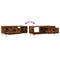vidaXL Coffee Table Smoked Oak 90x50x36.5 cm Engineered Wood