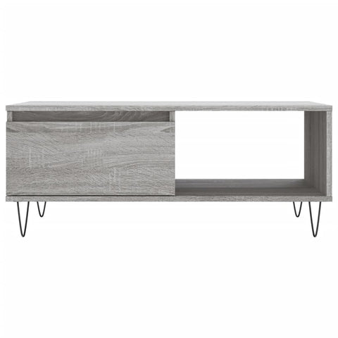 vidaXL Coffee Table Grey Sonoma 90x50x36.5 cm Engineered Wood
