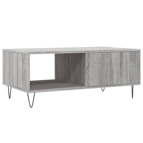vidaXL Coffee Table Grey Sonoma 90x50x36.5 cm Engineered Wood
