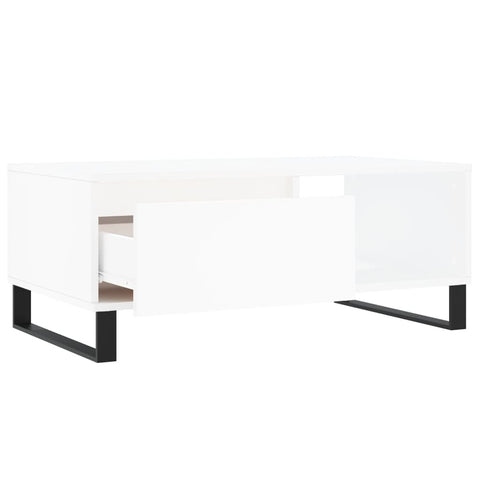 vidaXL Coffee Table White 90x50x36.5 cm Engineered Wood