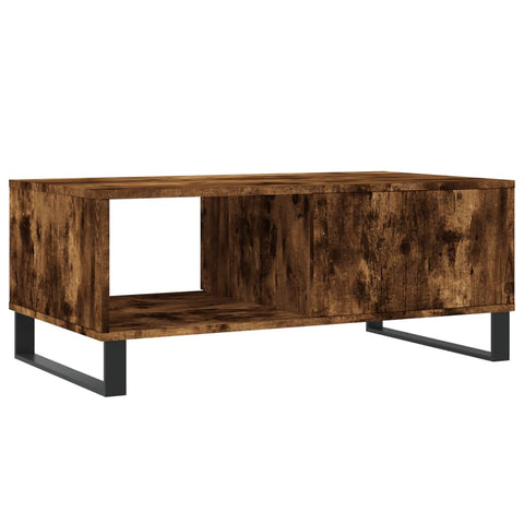 vidaXL Coffee Table Smoked Oak 90x50x36.5 cm Engineered Wood