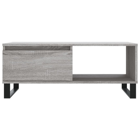 vidaXL Coffee Table Grey Sonoma 90x50x36.5 cm Engineered Wood