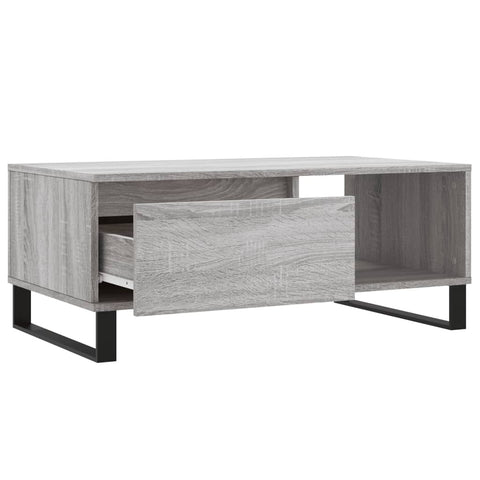 vidaXL Coffee Table Grey Sonoma 90x50x36.5 cm Engineered Wood