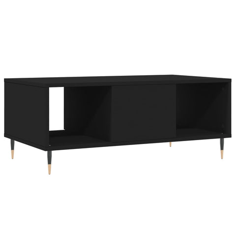 vidaXL Coffee Table Black 90x50x36.5 cm Engineered Wood