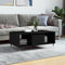 vidaXL Coffee Table Black 90x50x36.5 cm Engineered Wood