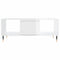 vidaXL Coffee Table High Gloss White 90x50x36.5 cm Engineered Wood